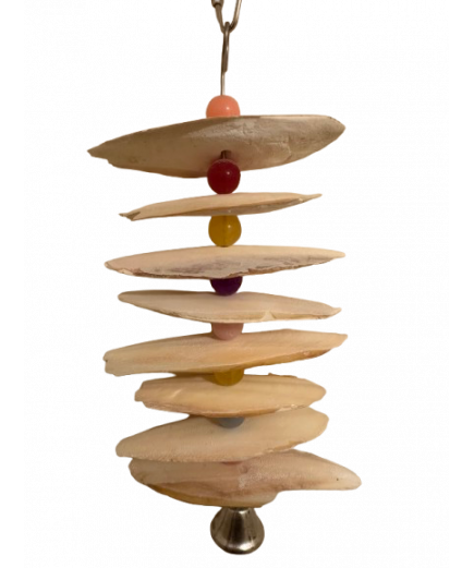 Parrot-Supplies Cuttlefish Bone Celebration Stacker Parrot Toy Parrot-Supplies Cuttlefish Bone Celebration Stacker Parrot Toy